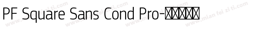 PF Square Sans Cond Pro字体转换